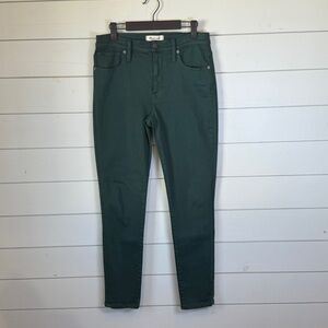 Madewell mid rise skinny jeans green women's size 28